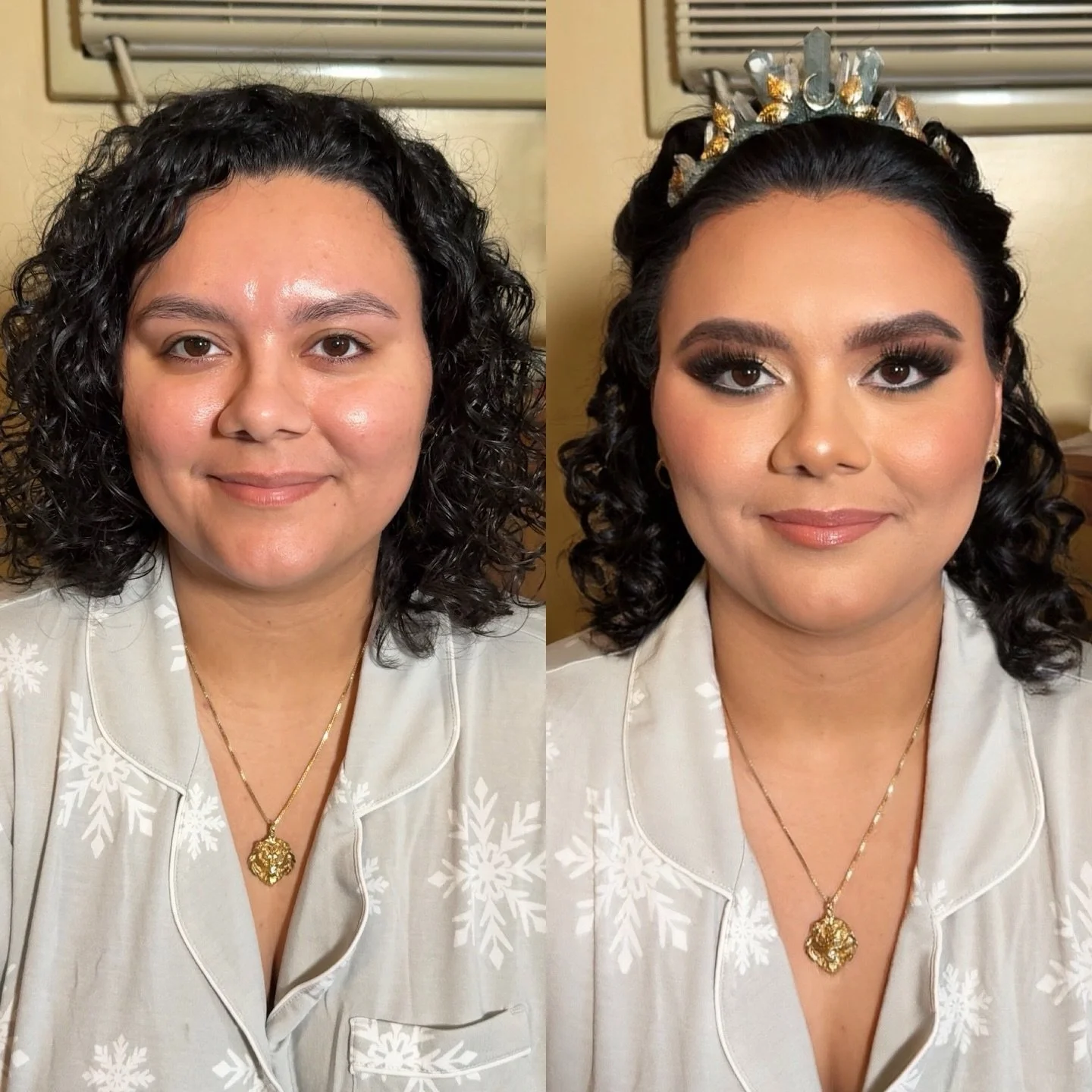 Our stunning alt bride Erica wanted a smoky, shimmery gold eye with a pop of green. This look was so much fun, and I absolutely loved her crystal crown with her natural curls. 

Hair by @kimberly_valletta 

#bridesoflongisland #longislandweddings #lo