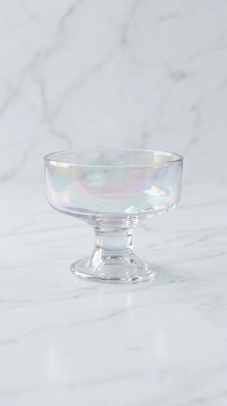 Iridescent Glass Dessert Cup