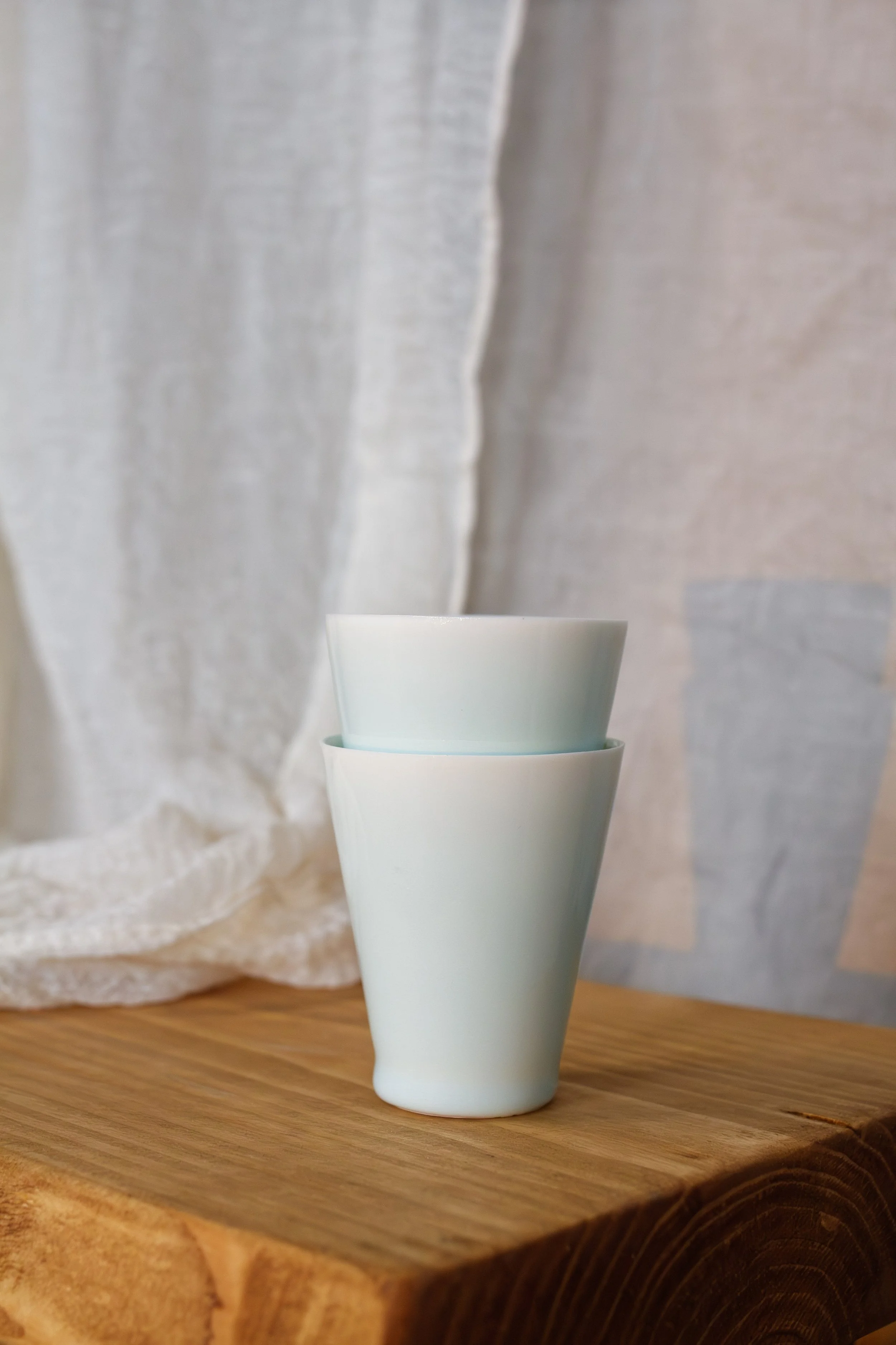 handmade porcelain yunomi