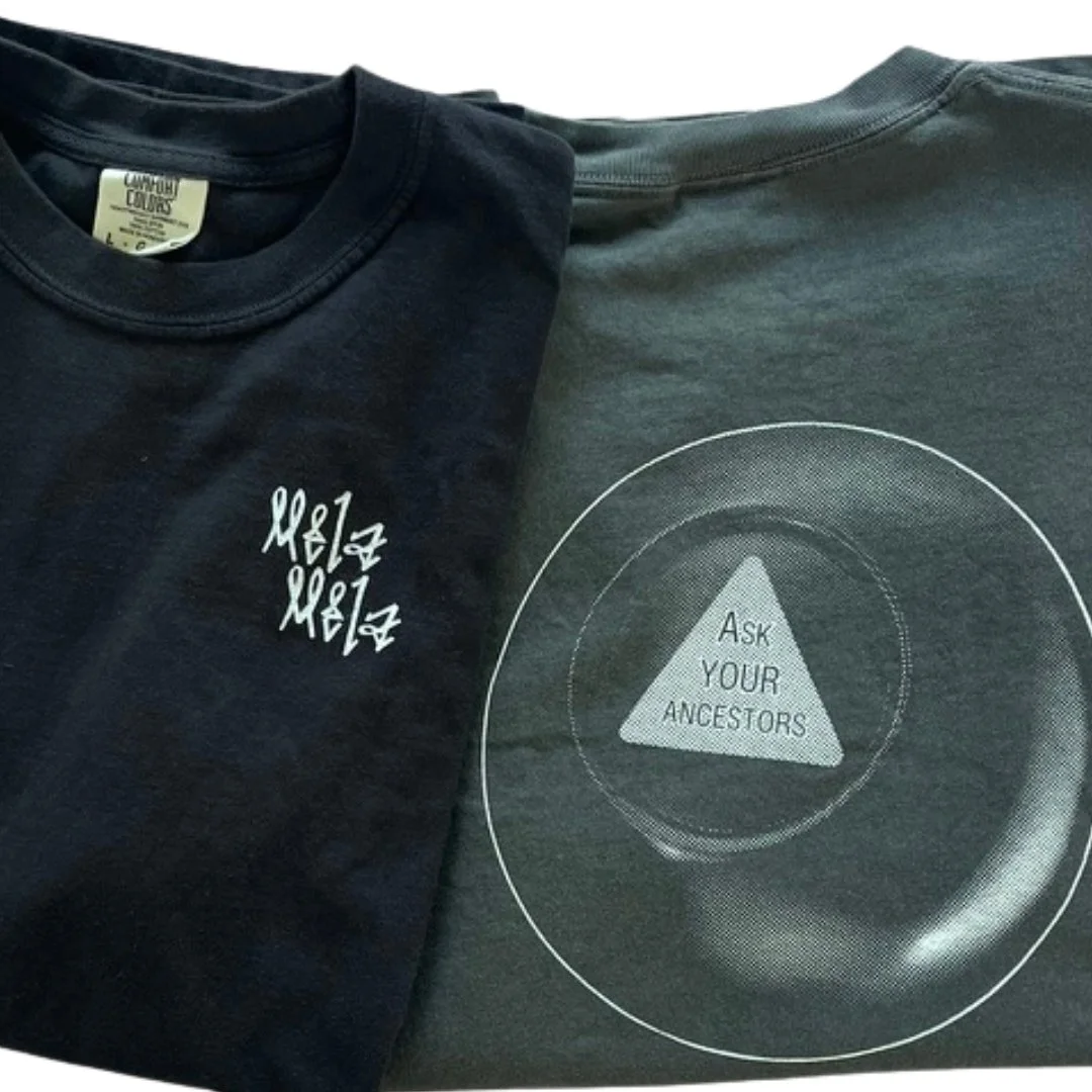 ASK YOUR ANCESTORS 8BALL TEE