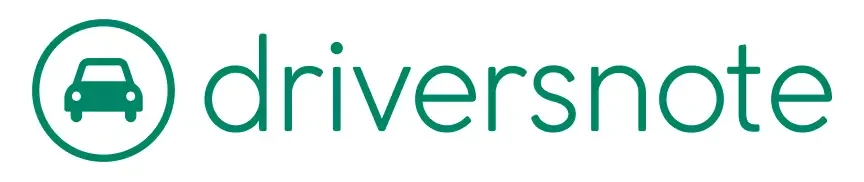 Logo of D riveNote with a car icon inside a circle.