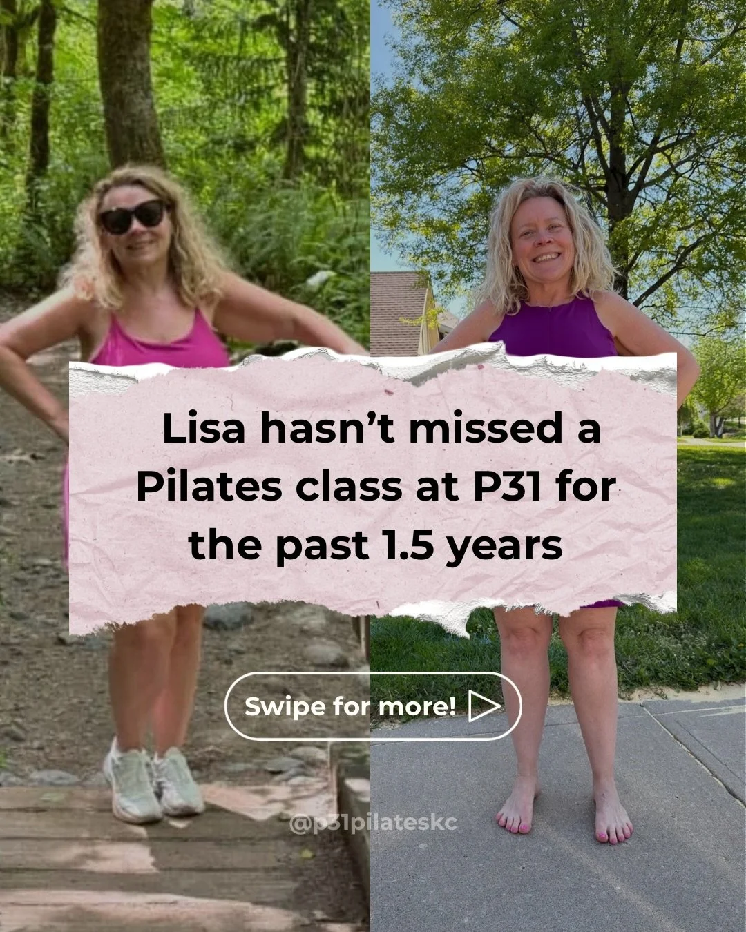 1.5 years. Countless classes. Zero regrets👏.

When Lisa first started Pilates, she was looking for a workout she could stick with. A year and a half later, she&rsquo;s still showing up, still challenging herself, and still seeing the benefits.

Thro