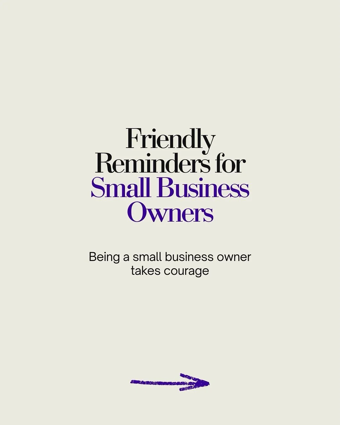 Today&rsquo;s not about marketing tips. It&rsquo;s about you.

Being a small business owner takes courage, and you don&rsquo;t hear that enough.

You&rsquo;re one of the few who decided to build something real, when most people only dream about it. E