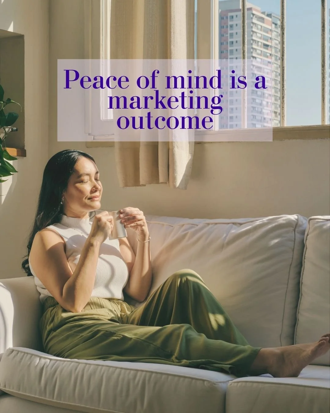 No one talks about this enough 👇

Strong marketing foundations buy you peace of mind.

When your strategy and foundations are clear:
&bull; decisions get easier
&bull; panic gets quieter
&bull; shiny objects lose their power

The real cost of messy 