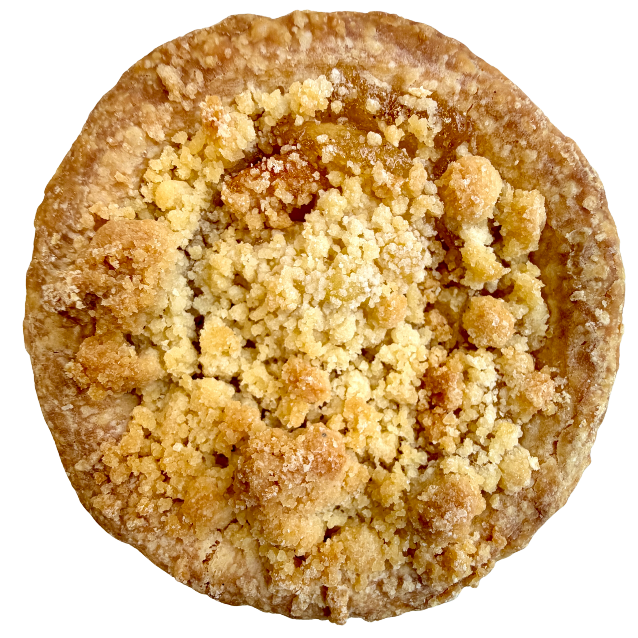 3 inch mini apple pie with crumb topping