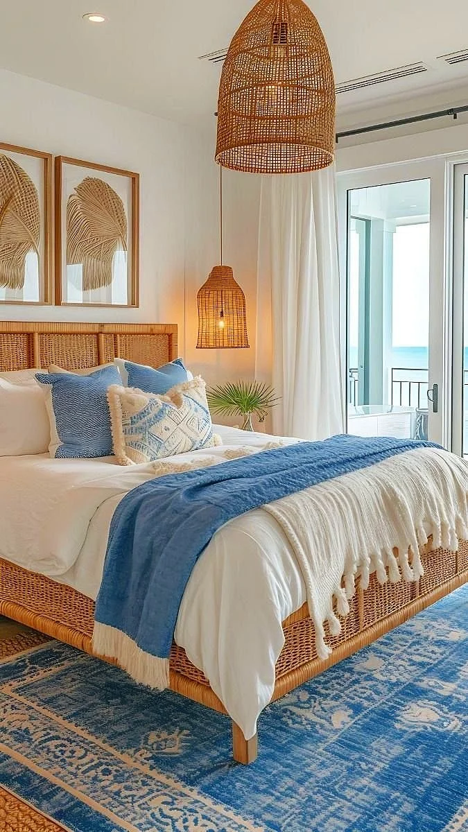 GREEK ISLAND BEDROOM DECOR