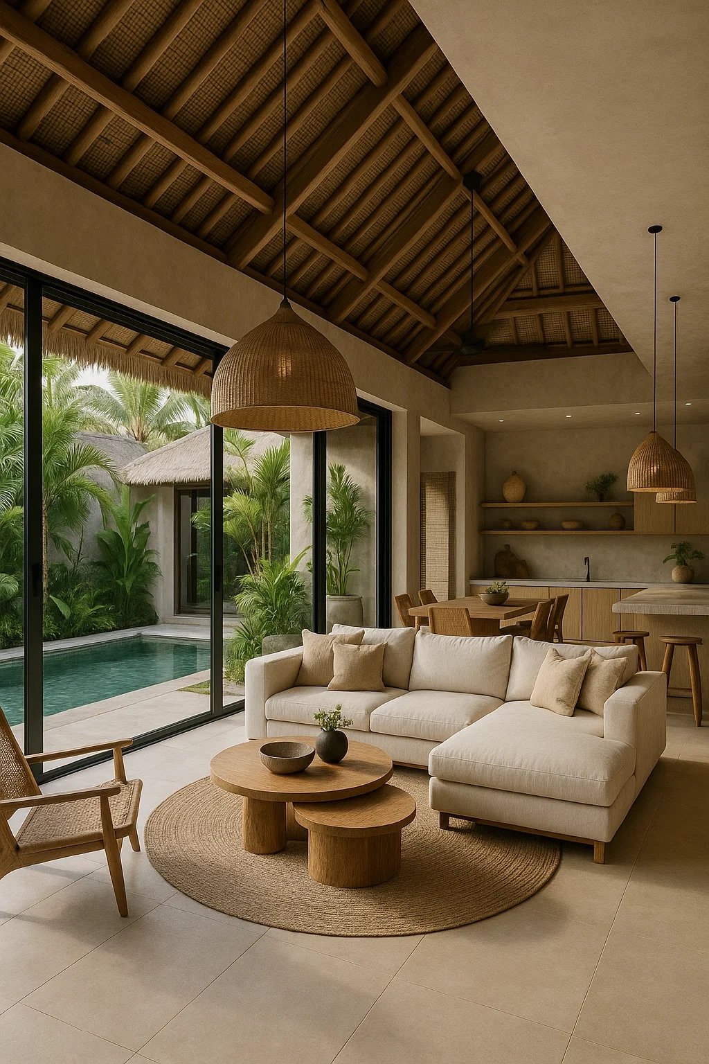 BALINESE TROPICAL VILLA INTERIOR
