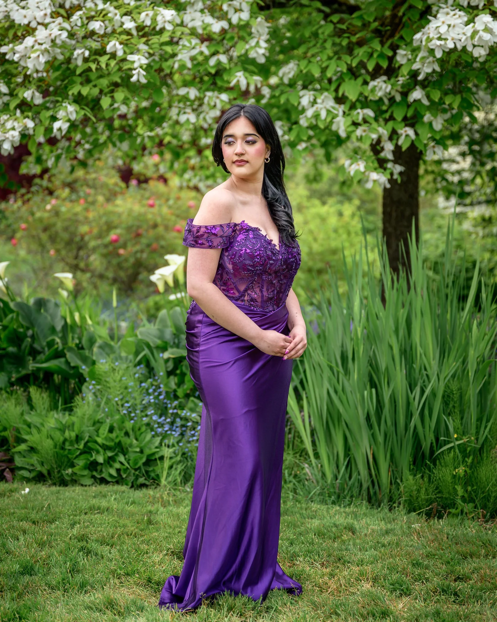 Senior Prom photos at Owen Rose Garden in Eugene Oregon