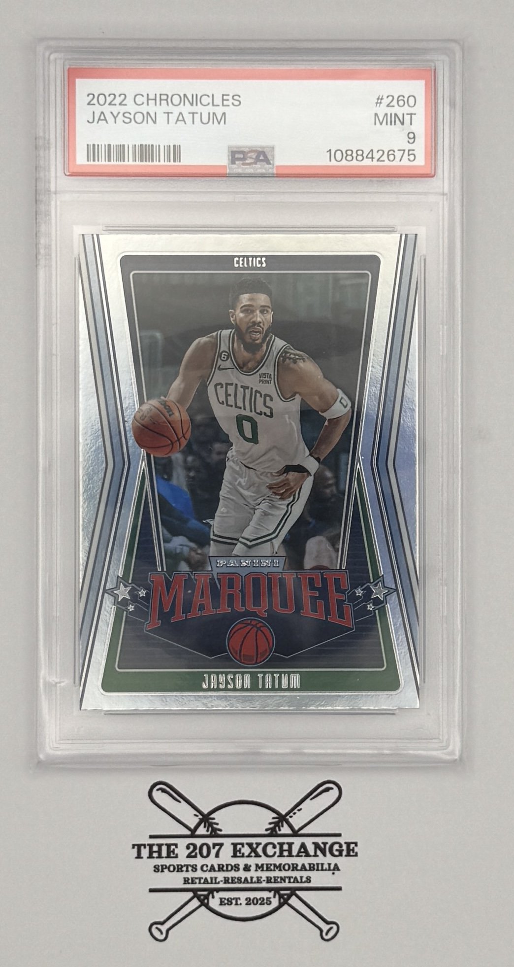 JAYSON TATUM, 2022 CHRONICLES #260 PSA 9