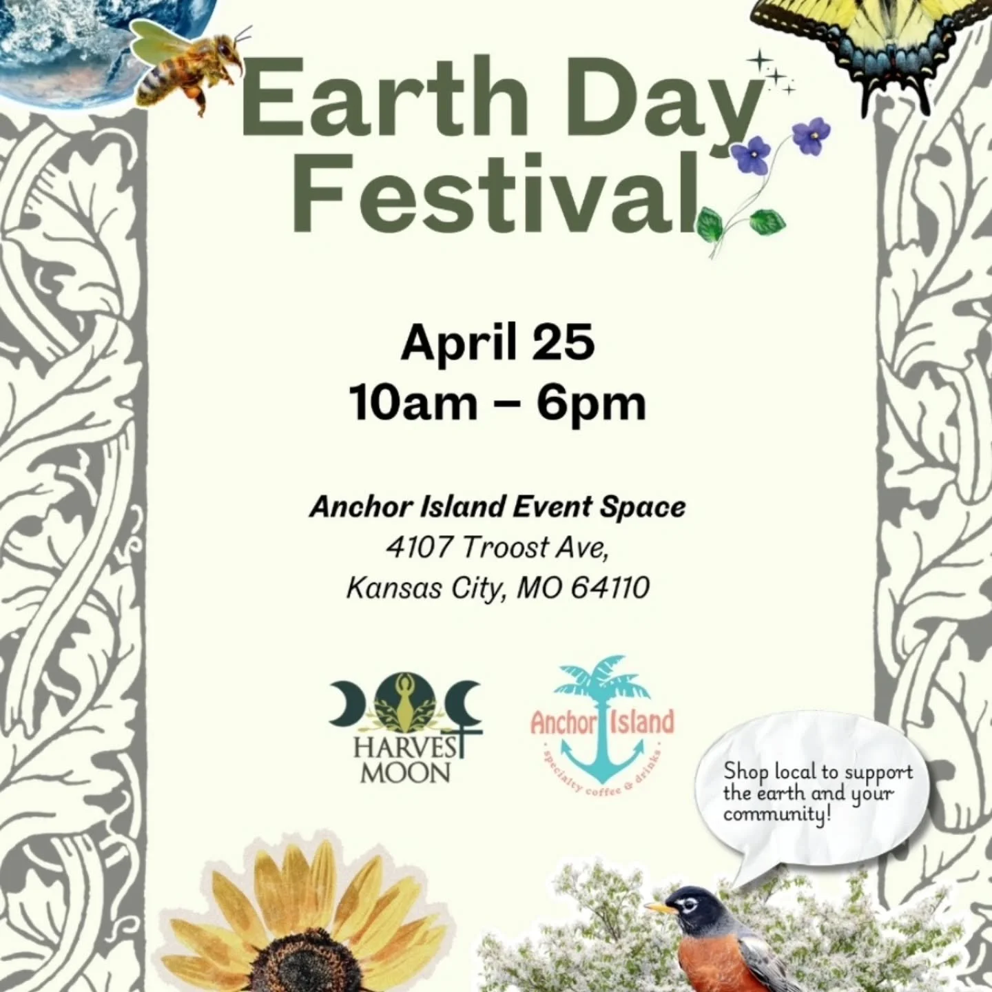 Celebrate the beauty of our planet and the power of community at the Harvest Moon Earth Day Festival! Join us for a full day of sustainable living, local art, plant medicine, and community connection along with Anchor Island Coffee&rsquo;s event spac