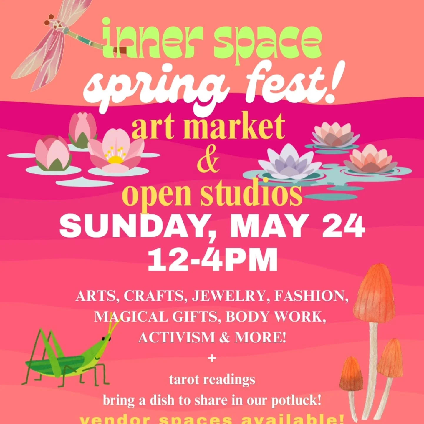 I'll be here next Sunday May 24th from 12 - 4 PM!
Inner Space Yoga🧘🏻&zwj;♀️ 
2711 Troost Ave 🪷 
Kansas City MO 64109 🌆 
I'll have my herbal products 🍶🧴as well as several plants 🌿 and terrariums🫙for sale here! Come on out and see me and severa