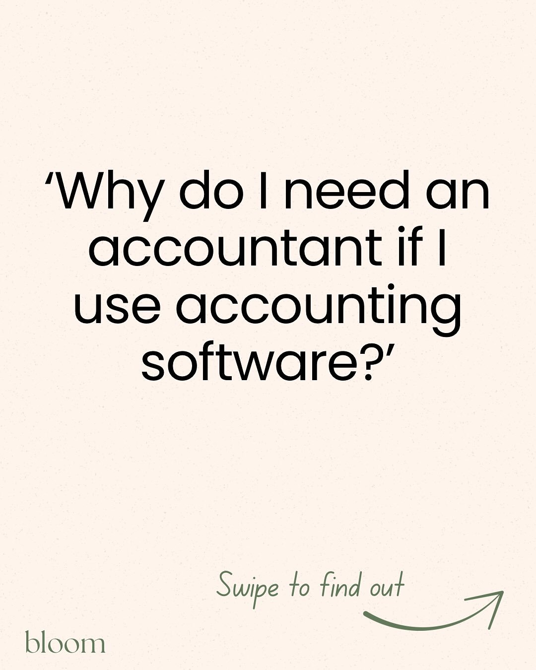 Think your accounting software does it all? 🤔

It&rsquo;s great for tracking numbers but it can&rsquo;t give advice, spot opportunities or help you plan for the future. That&rsquo;s where your accountant comes in💡

If you&rsquo;re tired of winging 