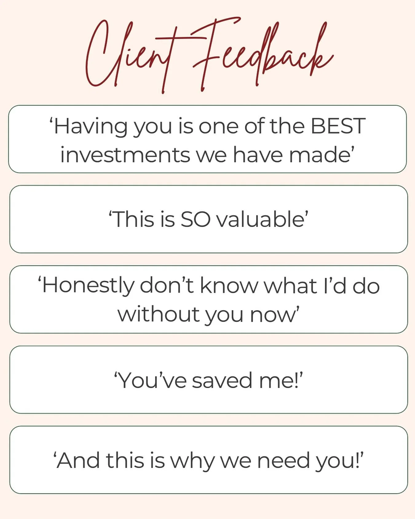 ✨ More Than Just Taxes ✨

Having an accountant isn&rsquo;t just about crunching numbers or filing returns, it&rsquo;s about having a trusted advisor in your corner. 

We&rsquo;re here to help you make smarter financial decisions, plan for growth, and