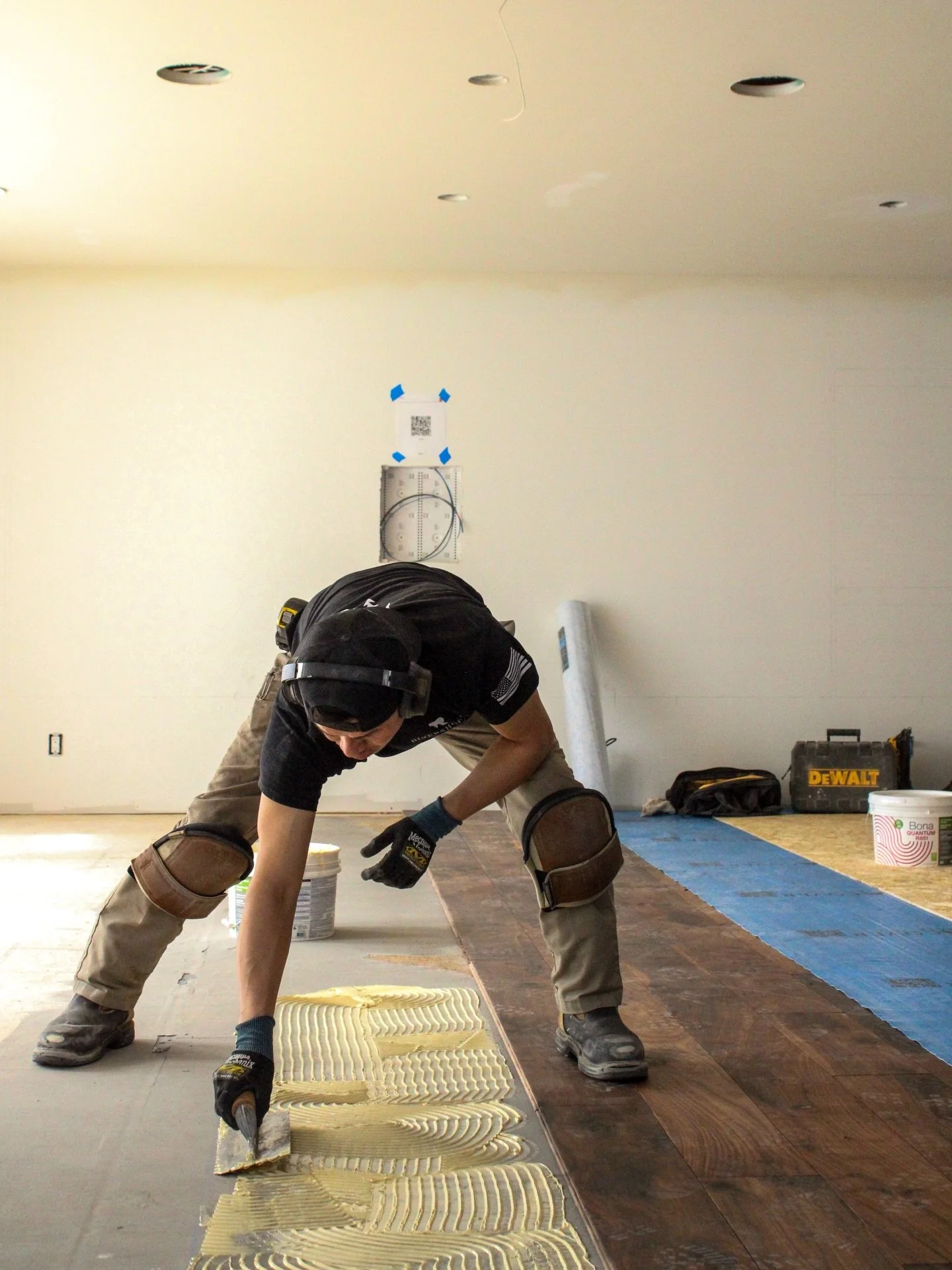 Every install is done with intention and skill, ensuring your floors aren&rsquo;t just beautiful but built for years to come! 
ft. walnut 
#newfloors #flooringexperts #install #qualitythatlasts #hardwork