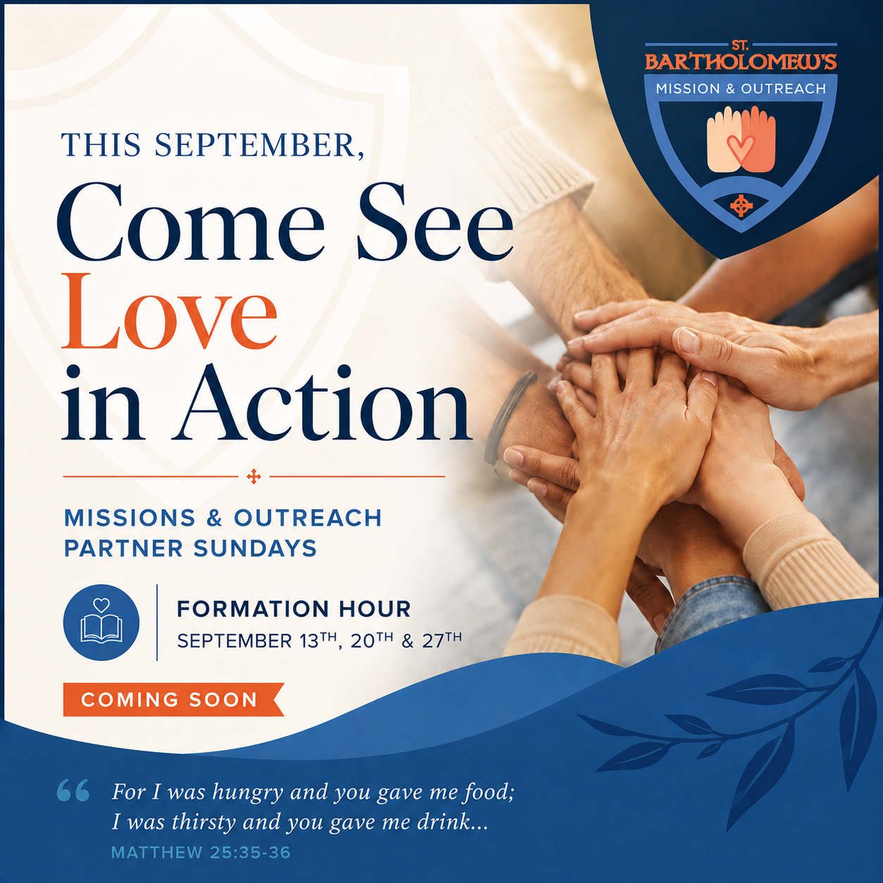 This September, Come See Love in Action