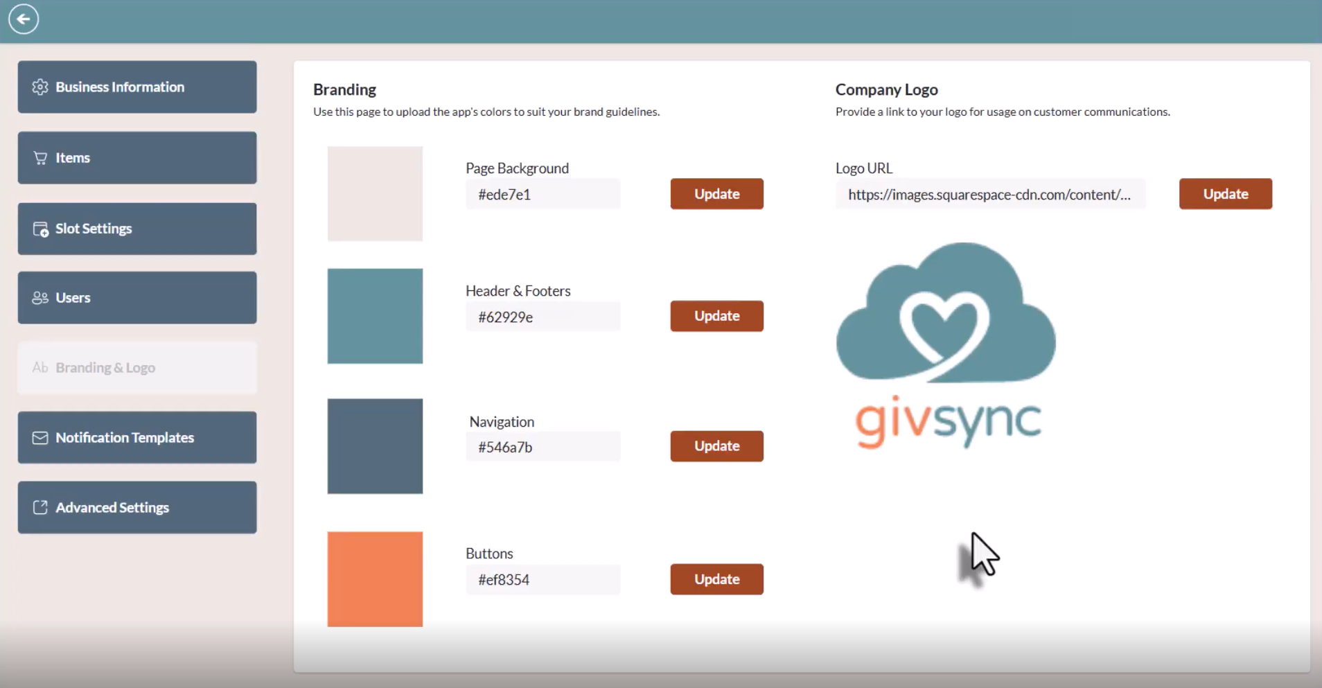Add Branding &amp; Logo Specification