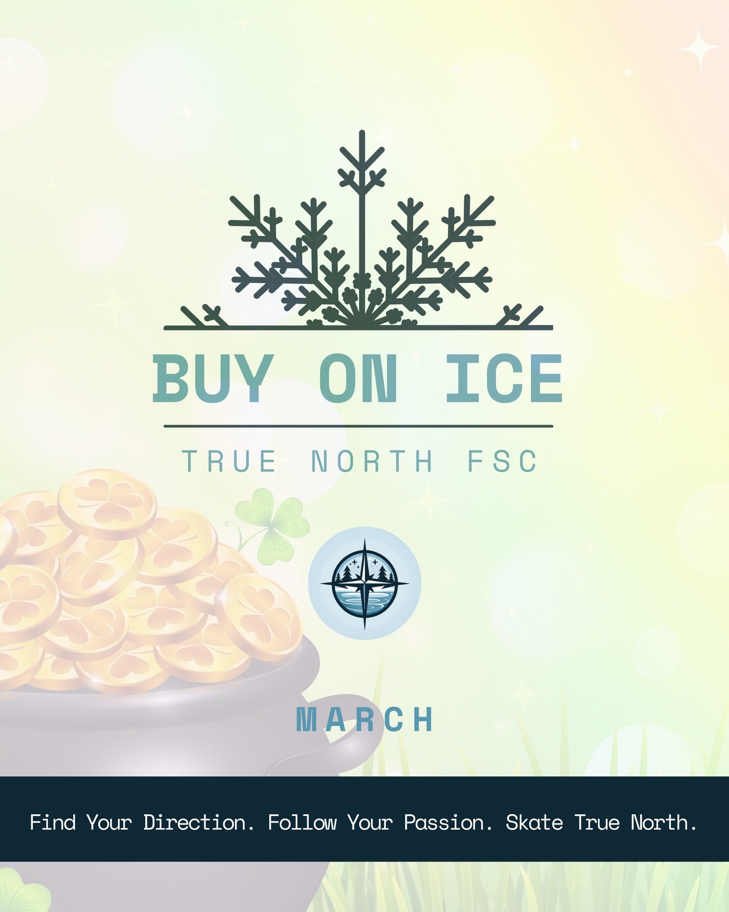 Chasing ice skating dreams and following rainbows this March. 🌈⛸️🍀 🍦

Don&rsquo;t miss our March Buy on Ice!

👉 Schedule + Details are 🔗 in Bio

#IceSkatingDreams #BuyOnIce #MarchMagic #SweetRewards TrueNorthSkating
