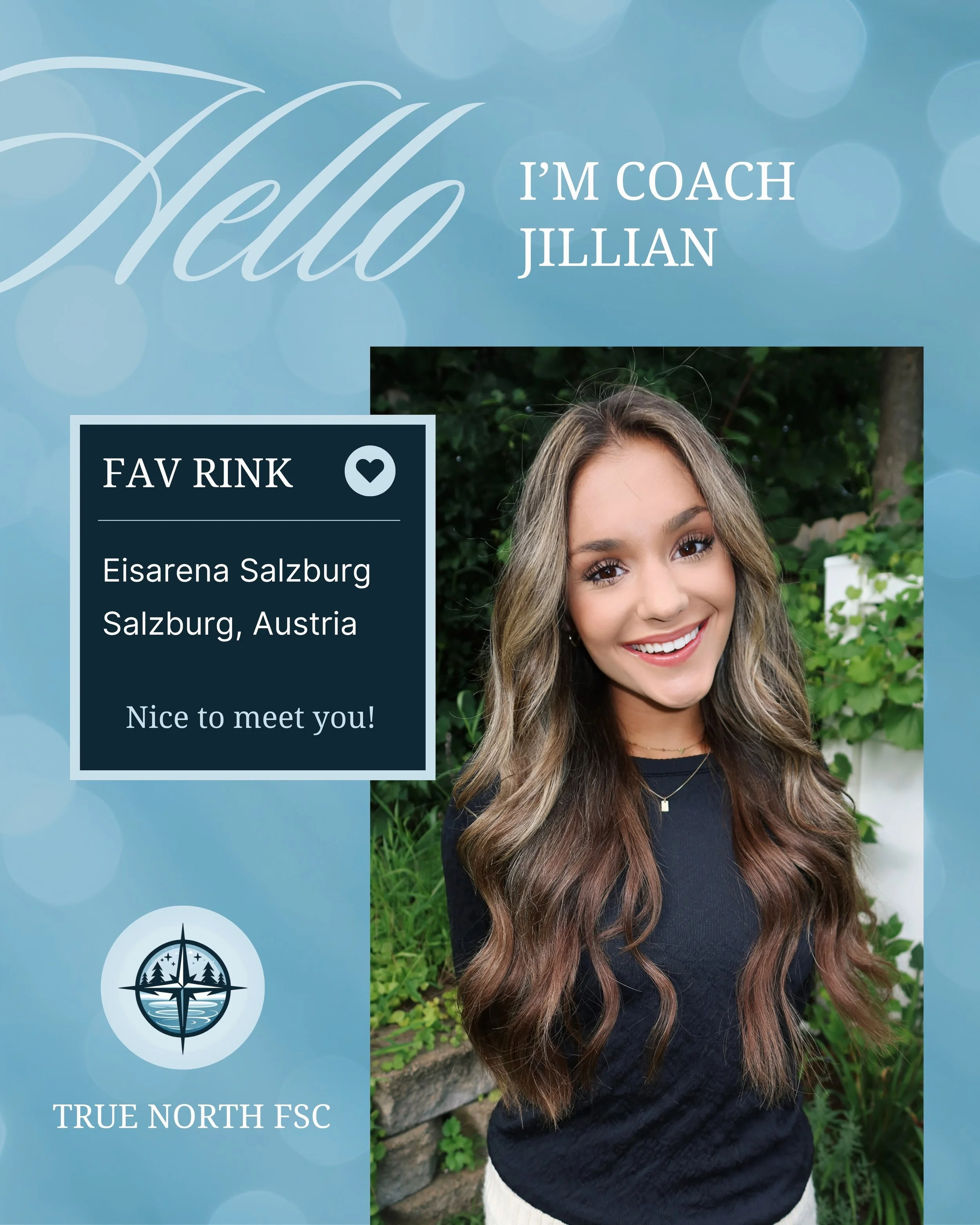 ✨ MEET OUR COACHES ✨

From early morning ice to favorite coffee orders, get to know the personalities behind the rink! ⛸️💖

Coach Jillian
❄️ MN Summer Favorite - Minnesota State Fair
☕ Go-To Rink Drink - Flat White
🍝 Favorite Dinner Spot - Bar La G