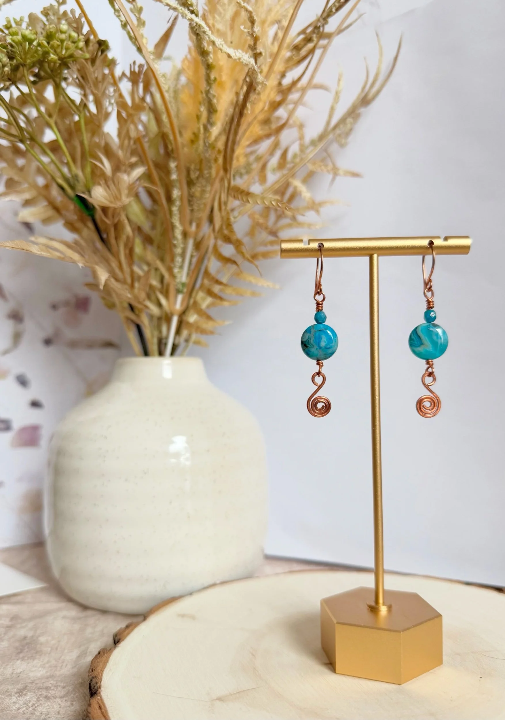 Aqua Drift Earrings
