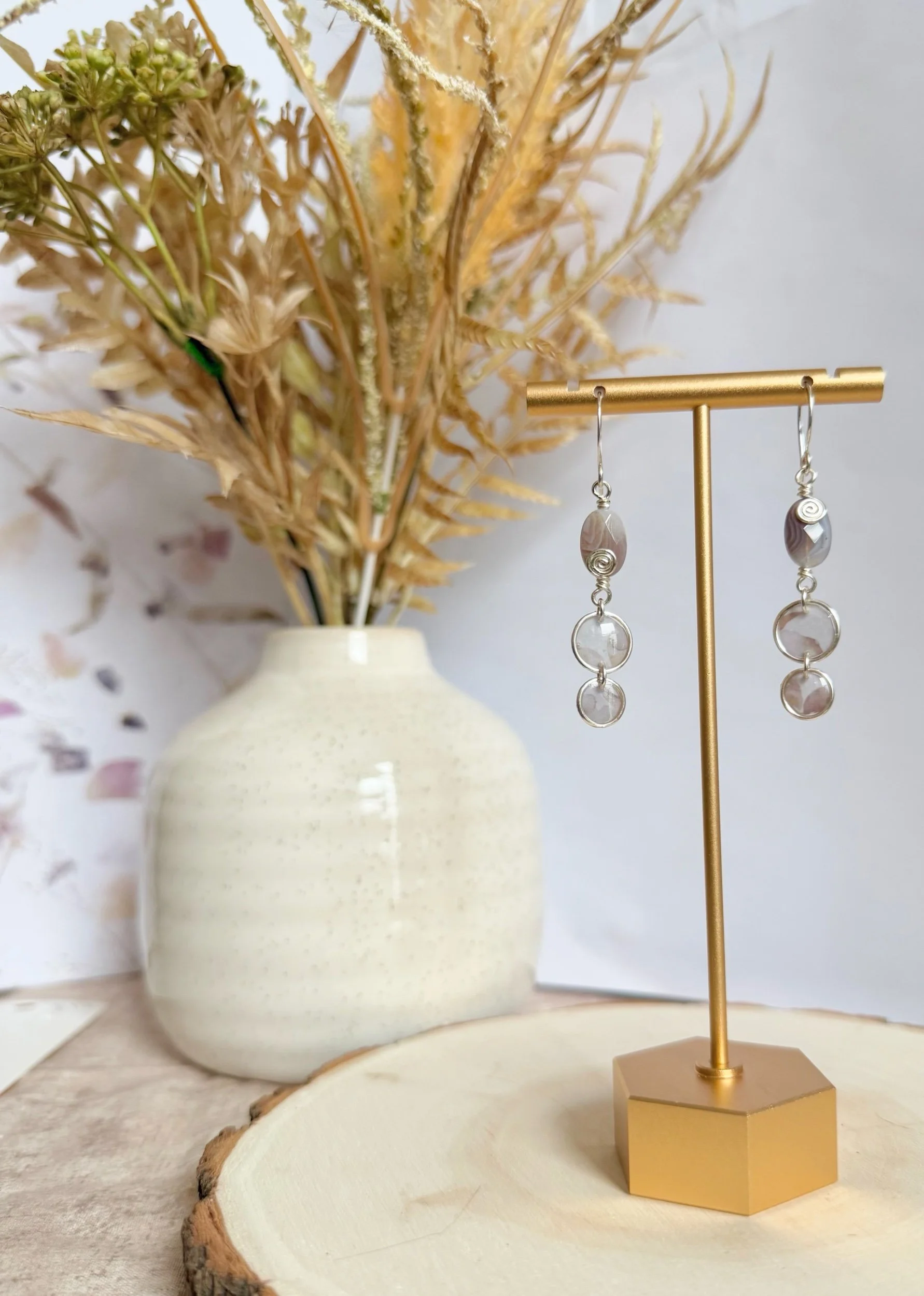 Lavender Orbit Earrings
