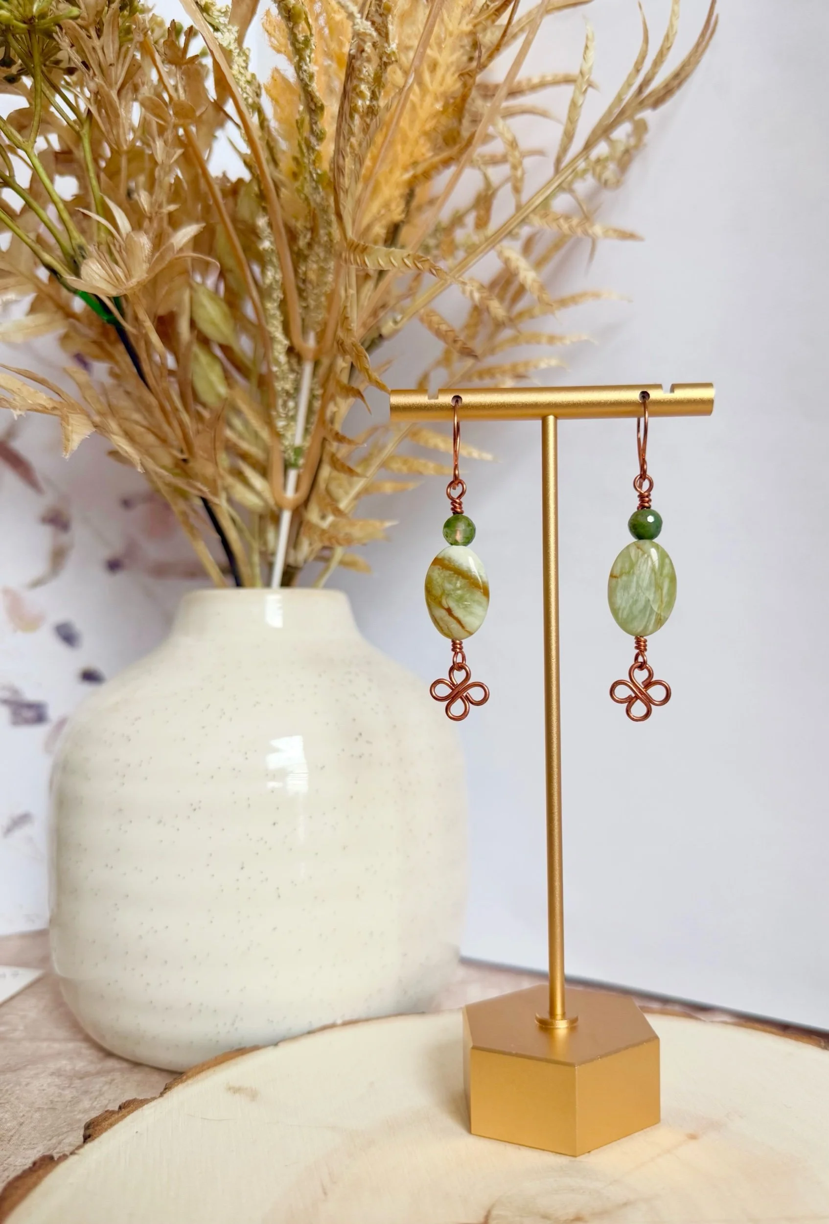 Meadow Clover Drop Earrings