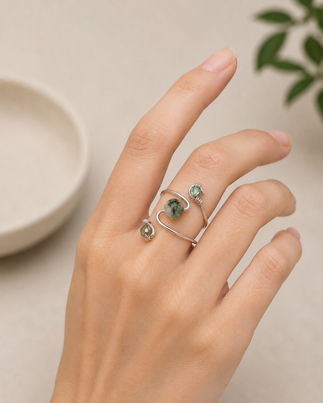 Silver Embrace Ring