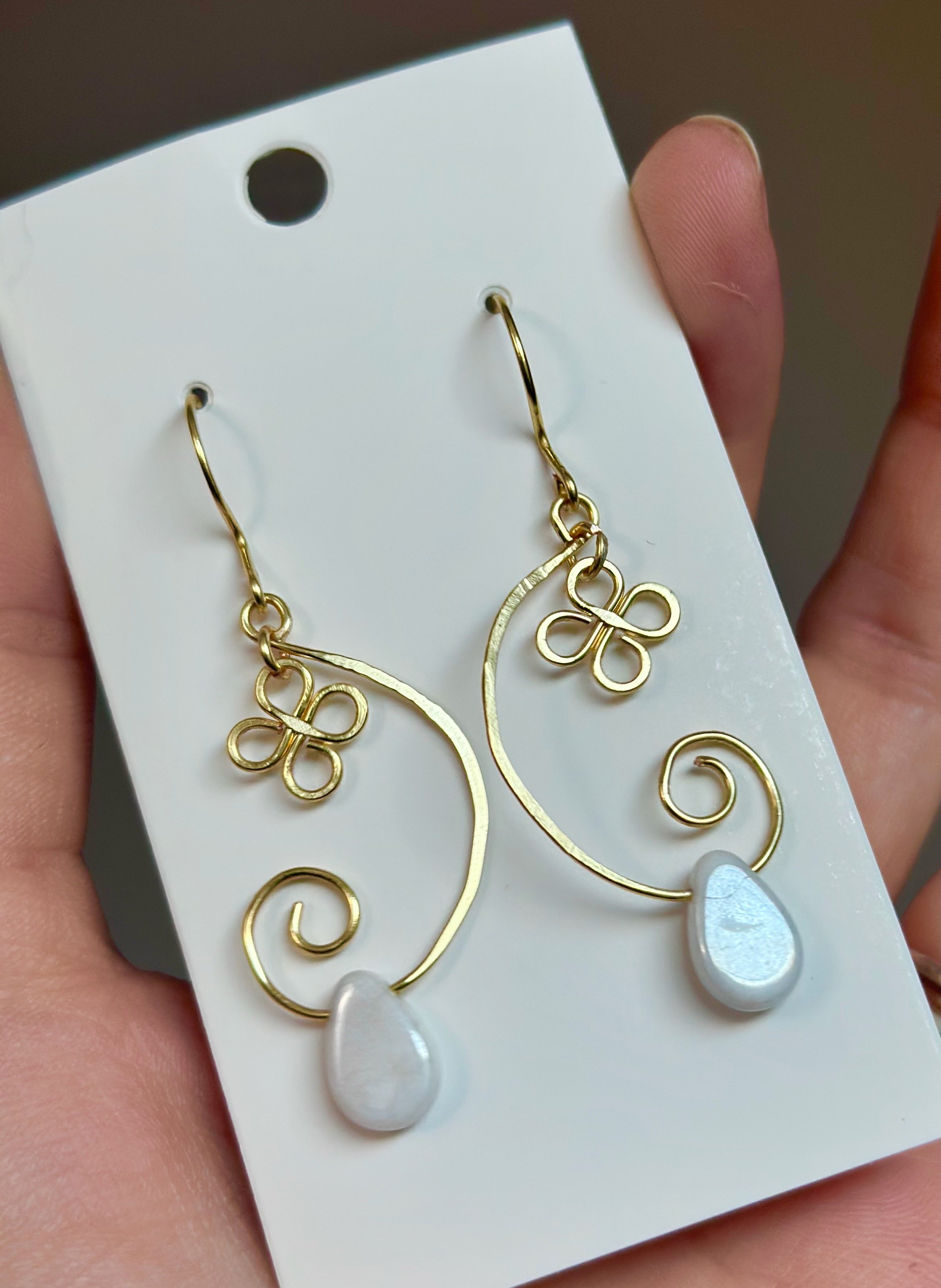 "Golden Petal Swirls"