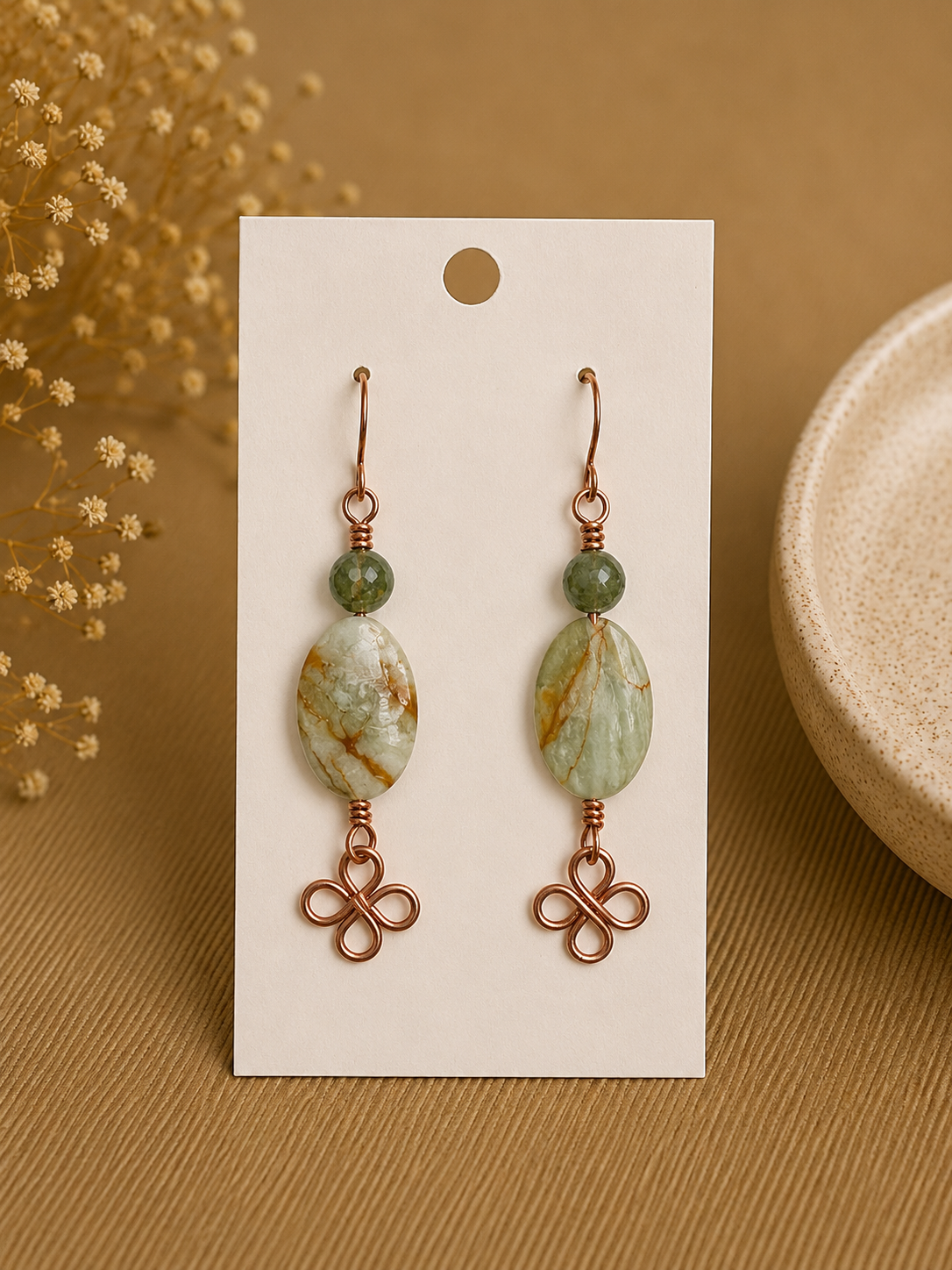 Meadow Clover Drop Earrings