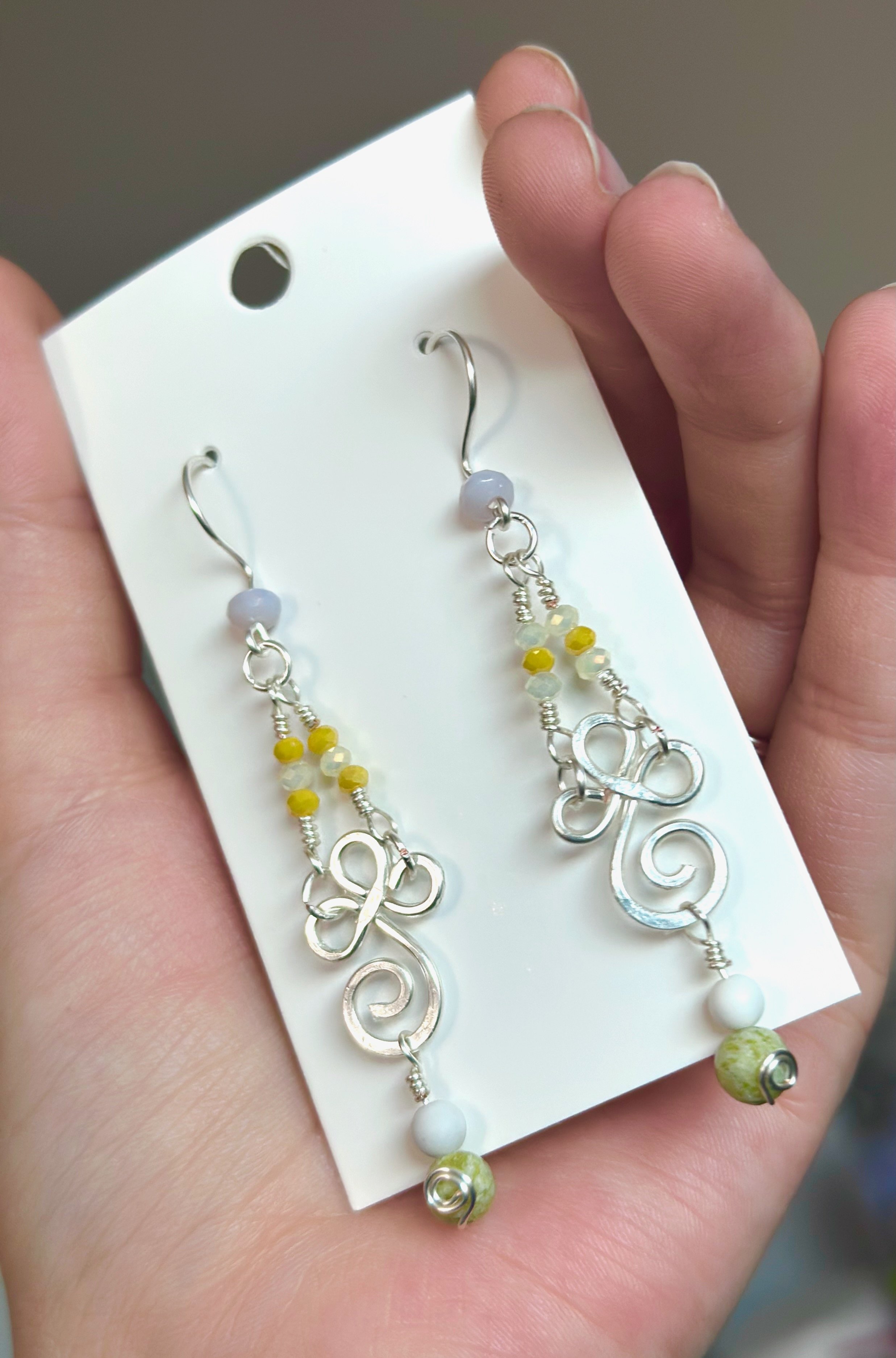 "Lemon Bloom Dangles"