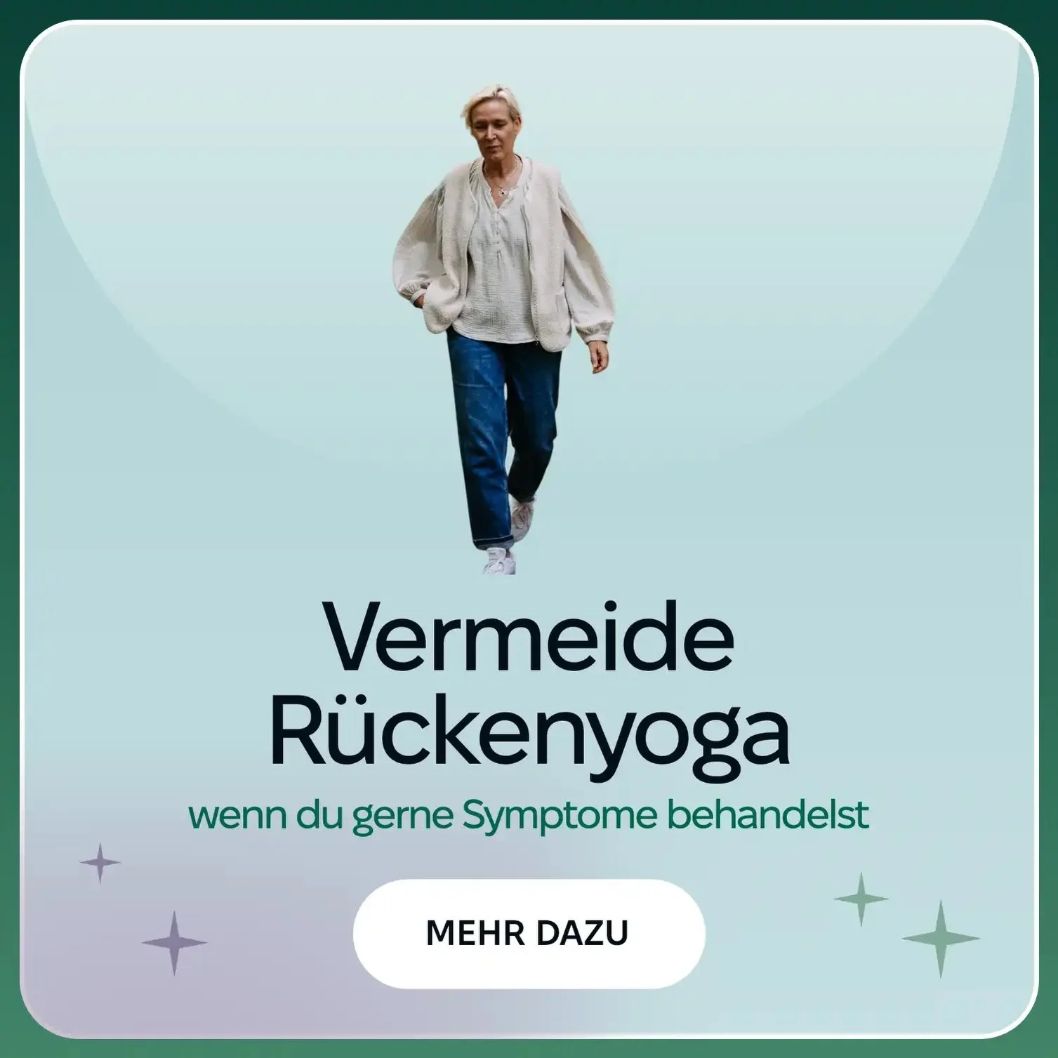 🚫 Vermeide unsere R&uuml;ckenyoga-Ausbildung.

Wenn&hellip;

❌ du glaubst, ein starker R&uuml;cken braucht vor allem mehr Kraft
❌ dir Flow und Vinyasa reichen, um &ldquo;R&uuml;ckenyoga&rdquo; zu unterrichten
❌ du nicht bereit bist, langsamer zu wer
