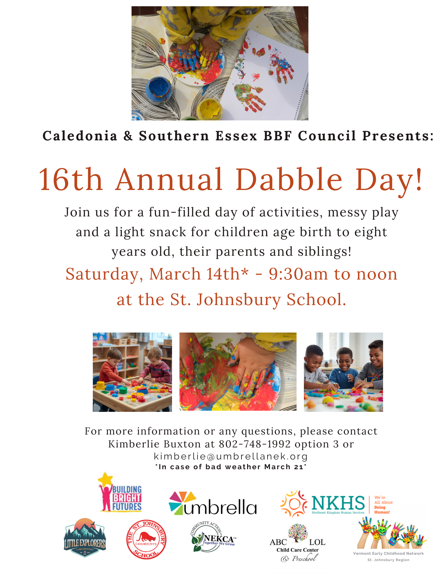 CMNEK at Dabble Day at Saint Johnsbury School