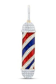 Barber Pole Charm