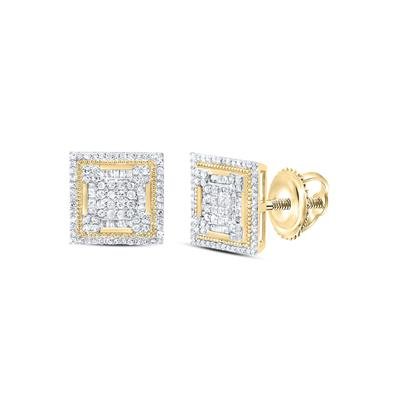 Diamond Square Earrings