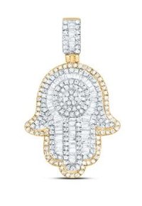 Diamond Hamsa Charm