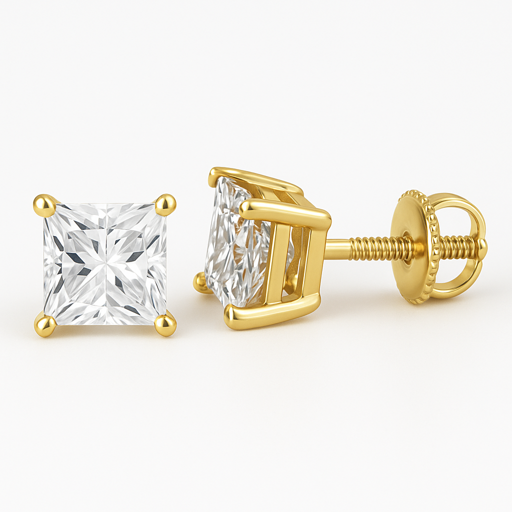 Princess Diamond Studs
