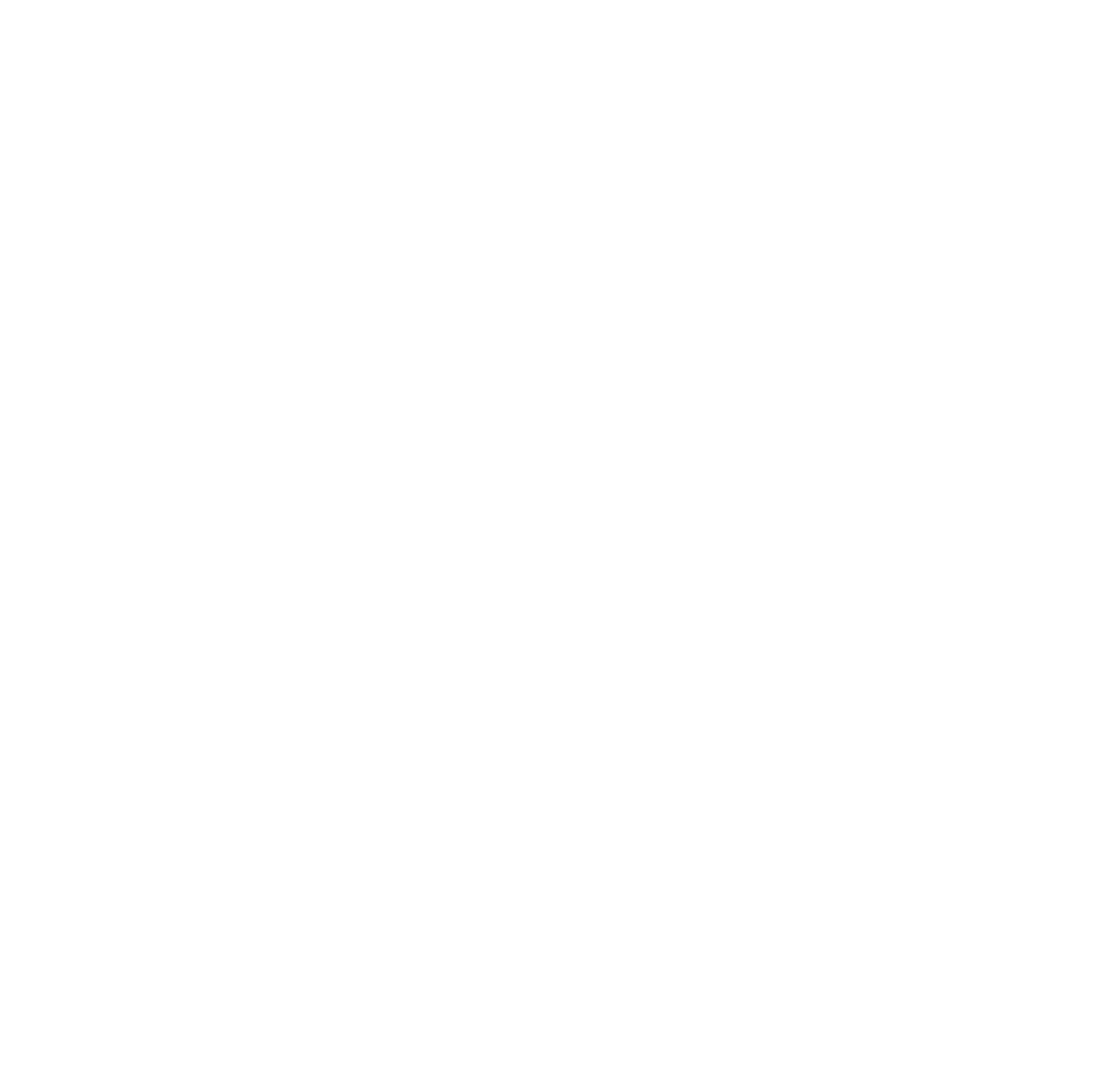 Black background with a white symmetrical floral or botanical pattern resembling stylized flowers and leaves.