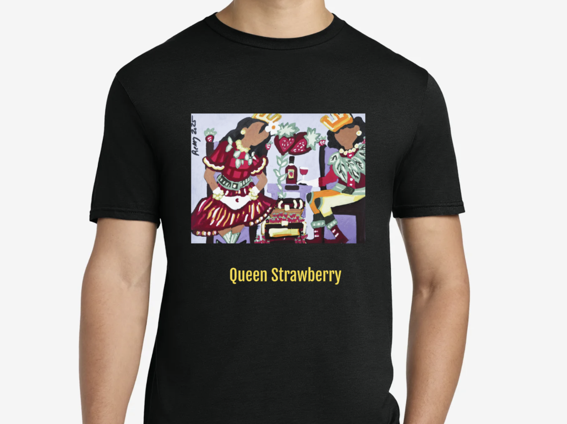Queen Strawberry- Gray Scale