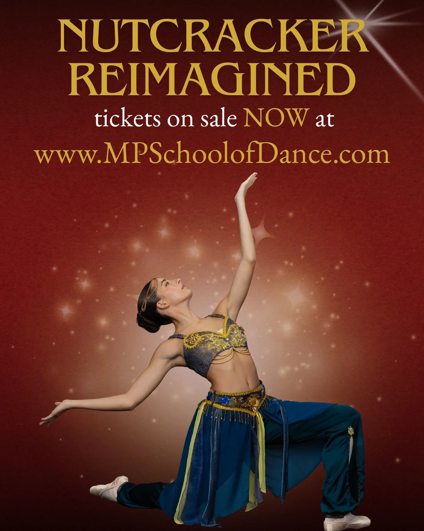 Mt Pleasant School of Dance is proud to present our 5th annual Nutcracker Reimagined! ✨❄️

Tickets are on sale NOW! Head to our website, MPSchoolofDance.com or follow the link below to secure a seat at this year&rsquo;s production! 🎄🐭

Nutcracker R
