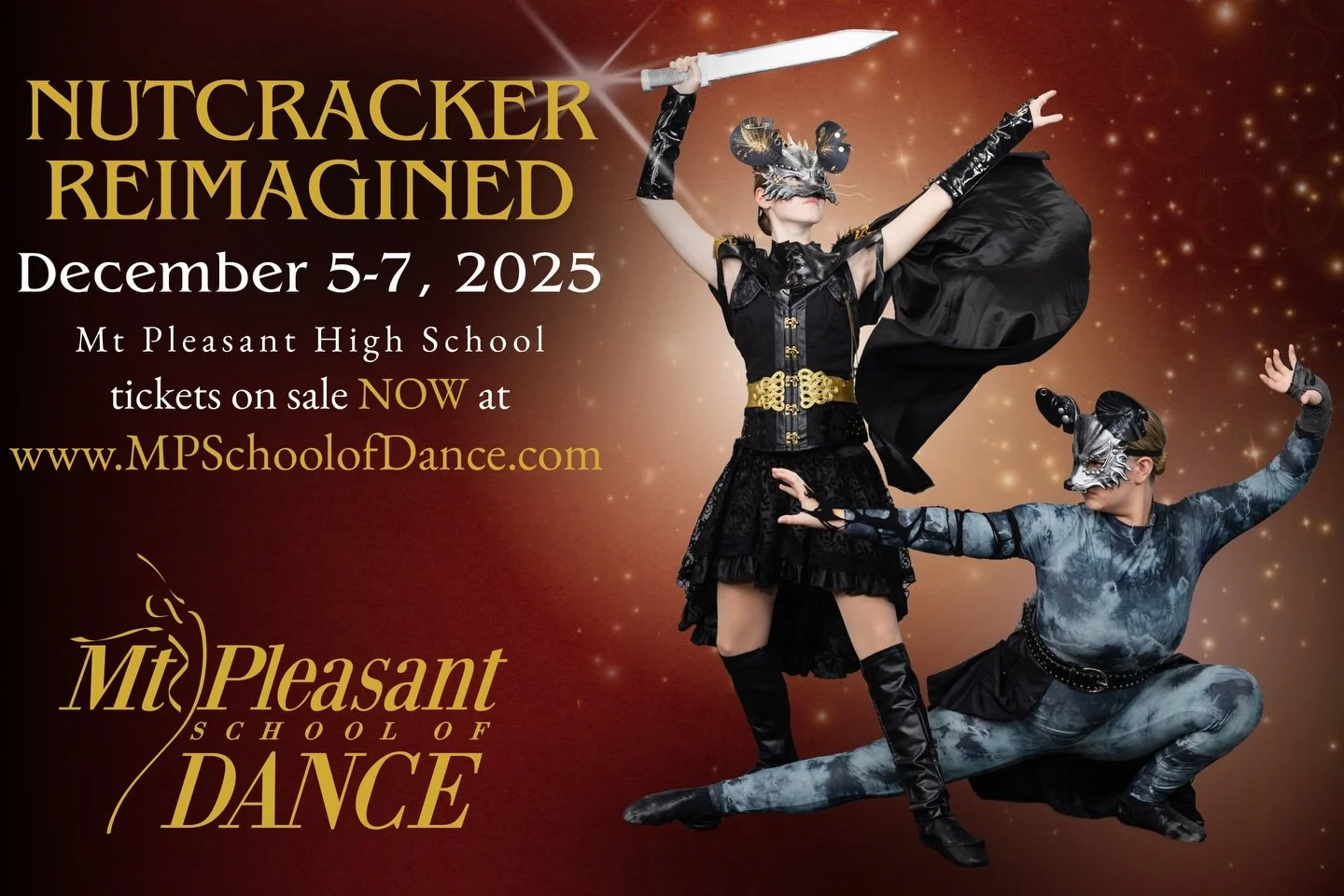Looking for a fun way to kick off your holiday season? Look no further! 🎄Nutcracker Reimagined, Dec 5-7 ❄️

Nutcracker Reimagined opens TOMORROW! Tickets are on sale now at MPSchoolofDance.com , or by following the link below! (Ticketing has been fi