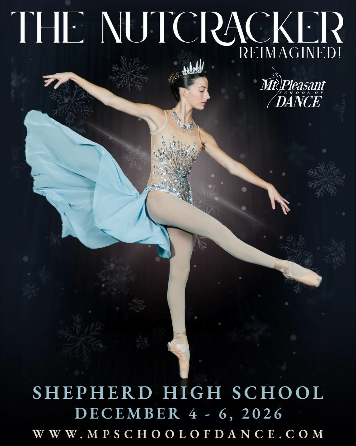 The Nutcracker Reimagined! | December 4-6, 2026

Tickets are on sale November 1 at MPSchoolofDance.com ❄️🎄

The magic awaits&hellip; ✨

#MPSD #nutcrackerreimagined