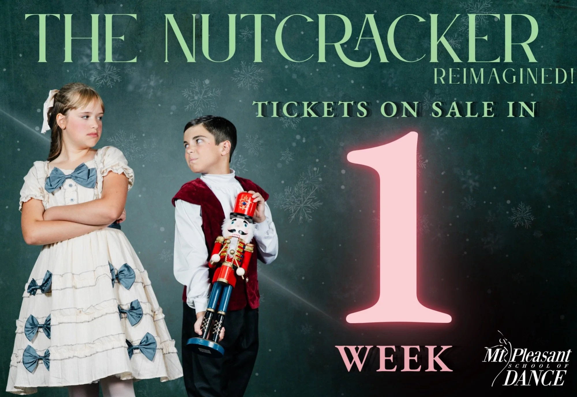 Tickets are on sale in ONE WEEK! We are so excited for Nutcracker Reimagined 2026! 🎄❄️

Tickets will be available at www.MPSchoolofDance.com starting November 1 at 9:00am! 🎁

Nutcracker Reimagined! 
Shepherd High School
Dec 4-6, 2026

#MPSD #nutcra