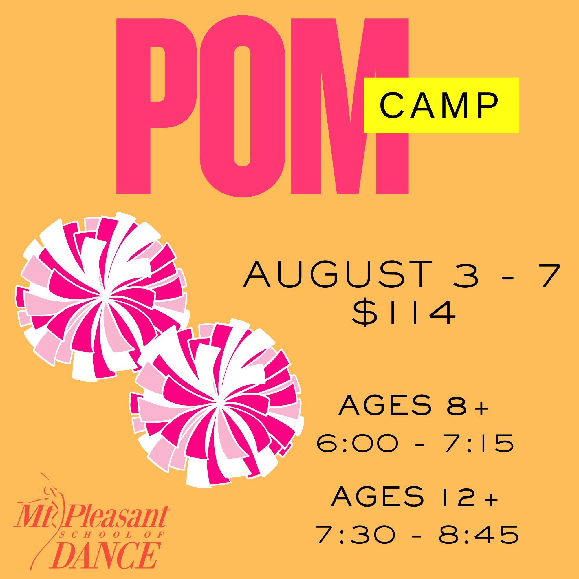 Summer 26 - Pom Camp