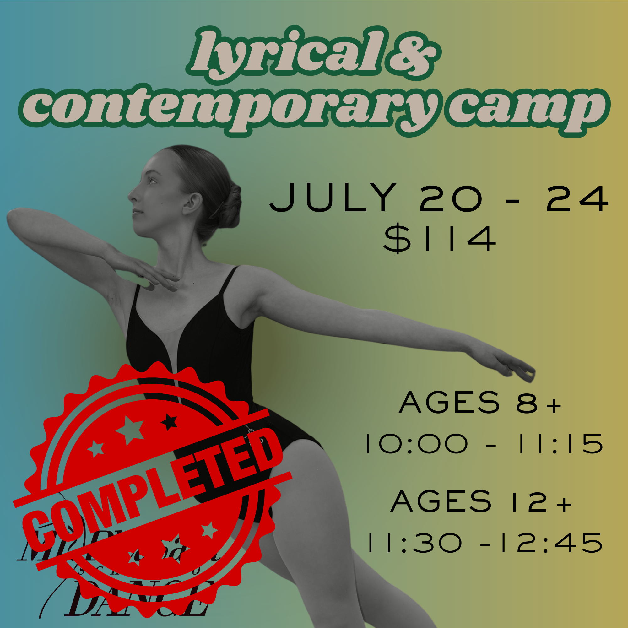 Summer 26 - Lyrical & Contemporary Camp