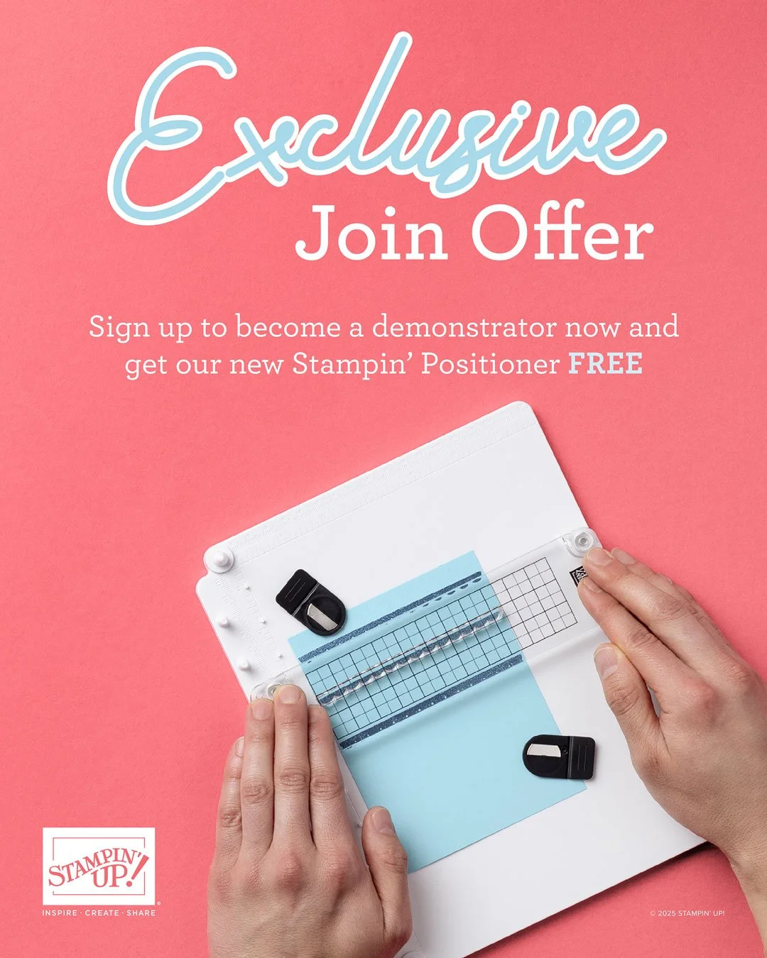 New Stampin’ Up! Starter Kit Bonus | Get The Stampin’ Positioner Free (Feb 3 - March 2)