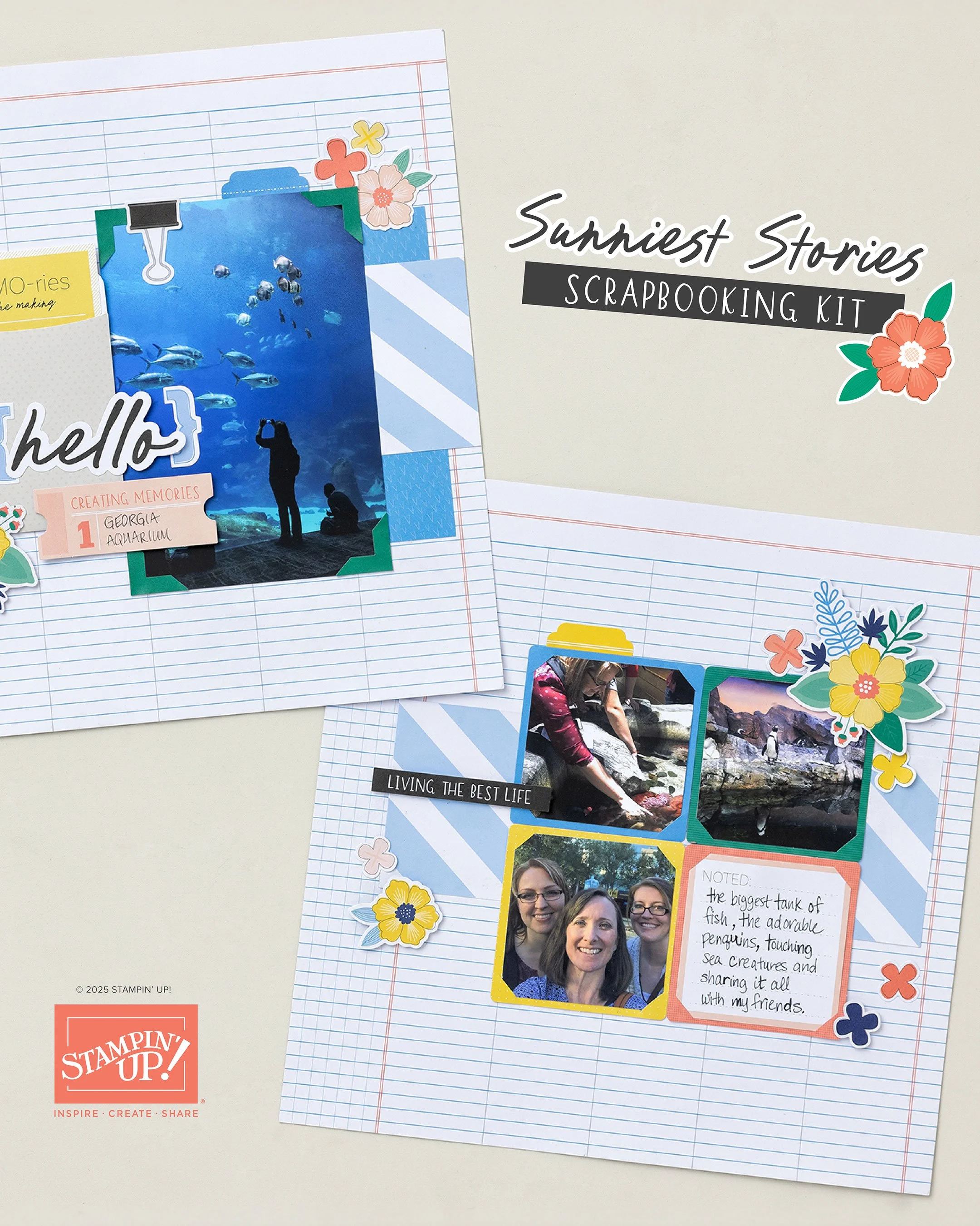Sunniest Stories Scrapbooking Kit: Create Meaningful Memory Pages With Ease