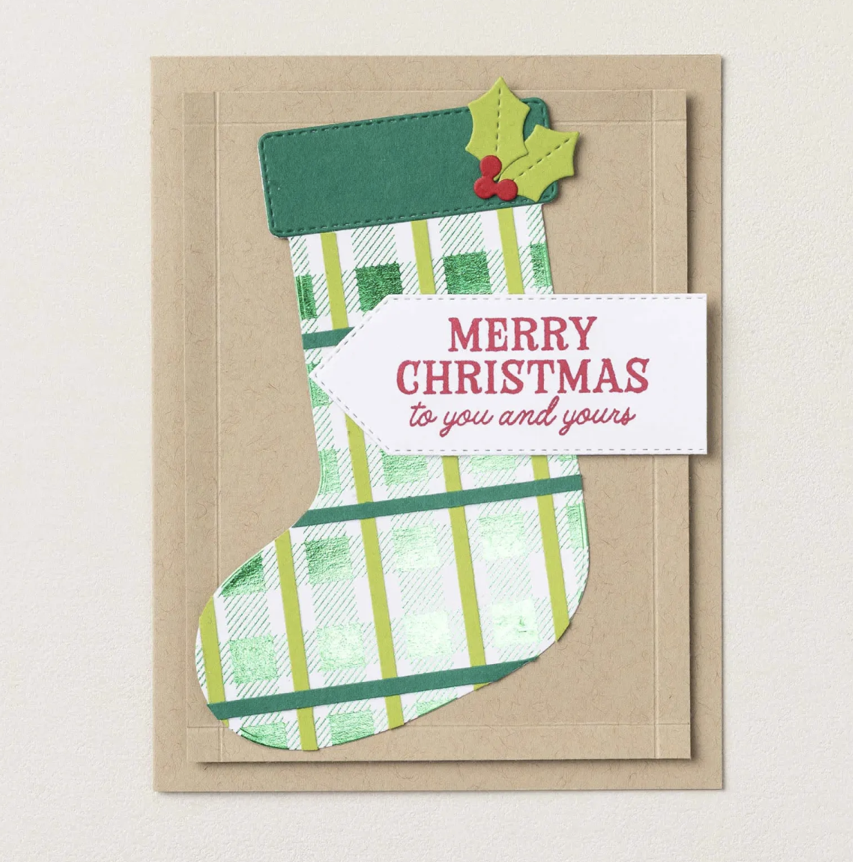 BUFFALO CHECK CHRISTMAS CARD IDEA