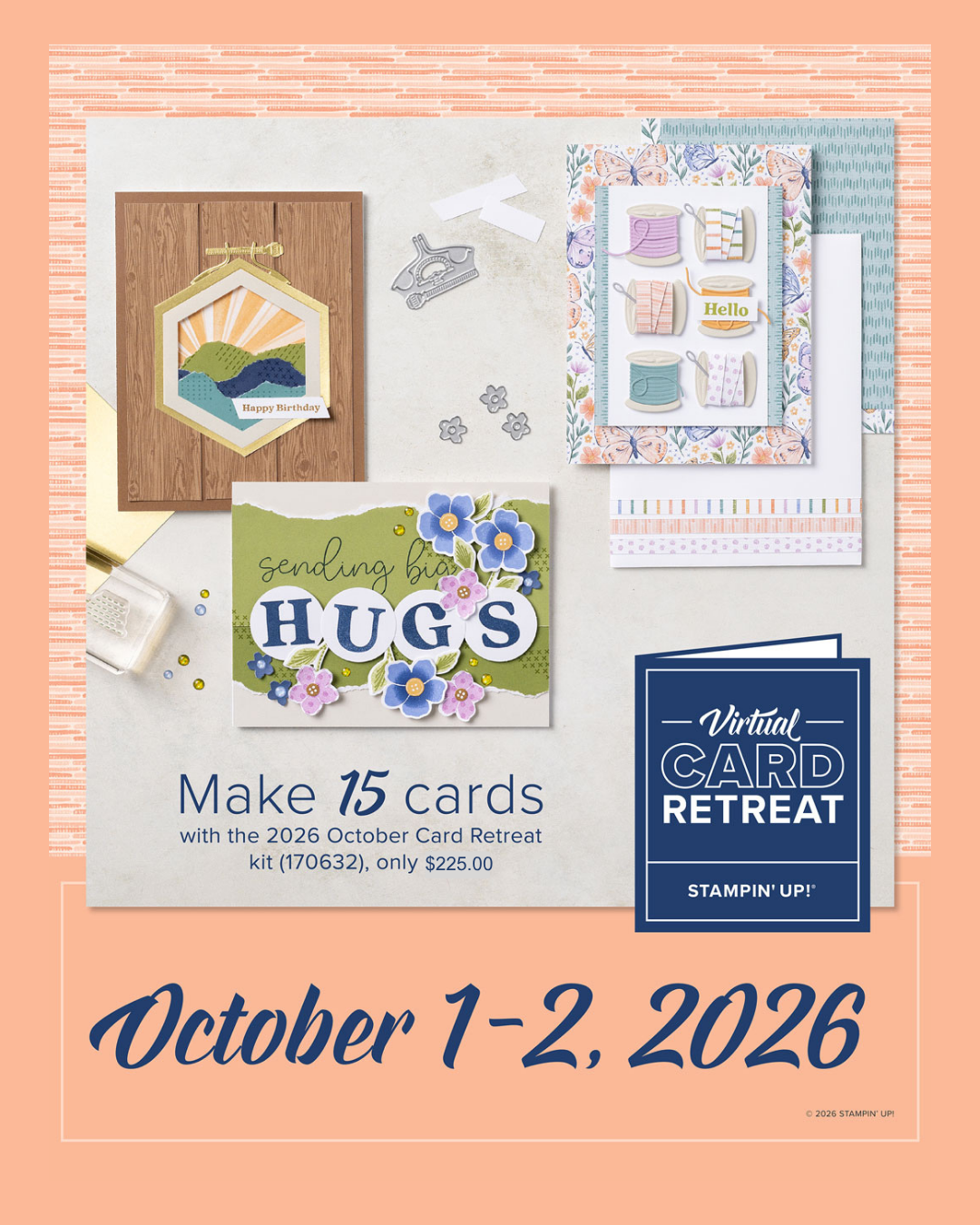 Everything You Need to Know About the October 2026 Stampin’ Up! Virtual Card Retreat