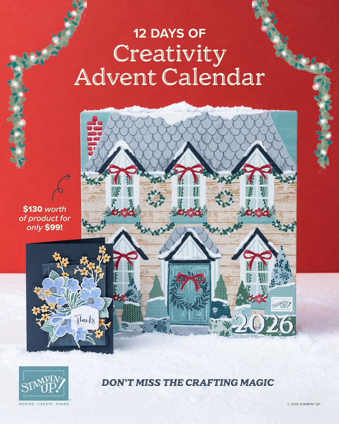 A Crafting Surprise for 12 Days! Meet the 12 Days of Creativity Advent Calendar