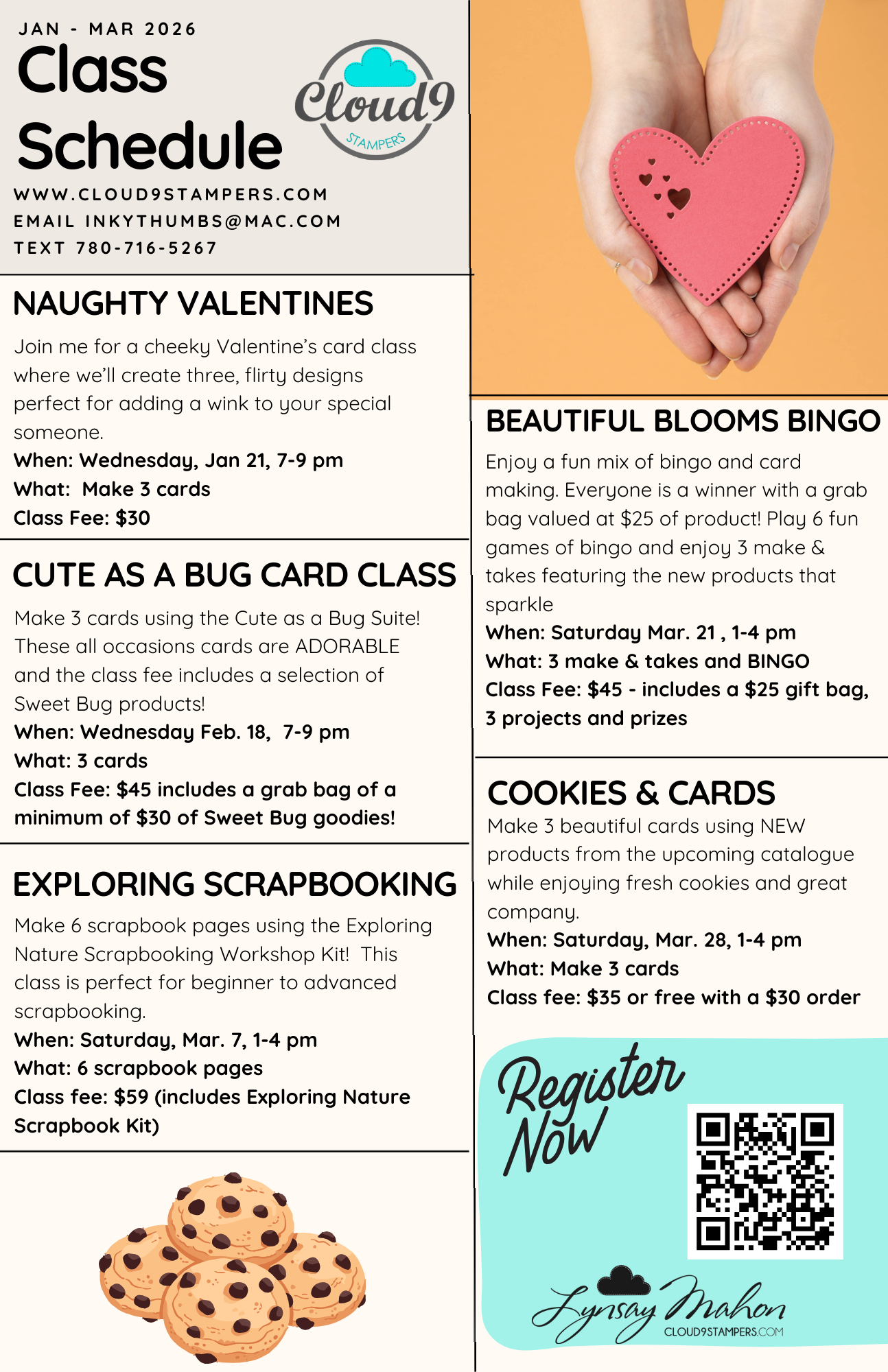 Join me for an in person class this winter!