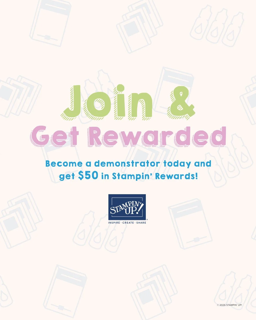 Join Stampin’ Up! This October &amp; Get $70 in Bonus Rewards